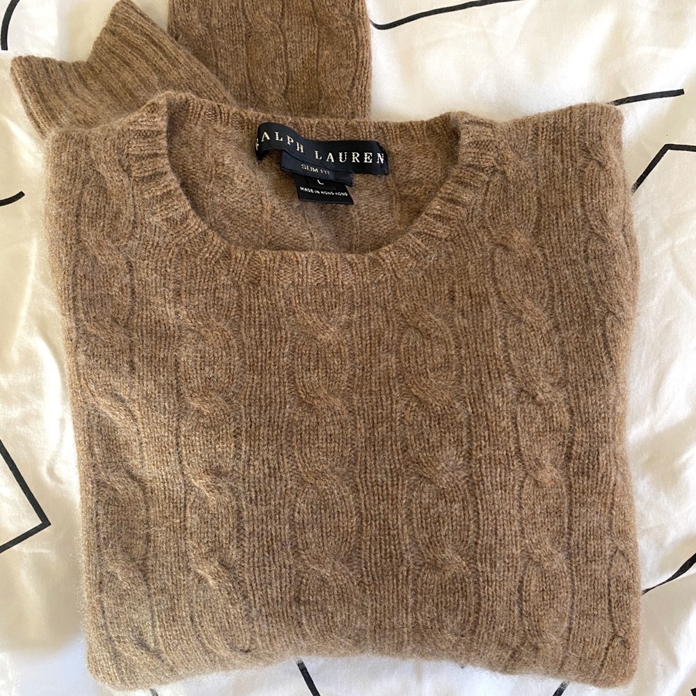 Ralph Lauren cashmere cable knit